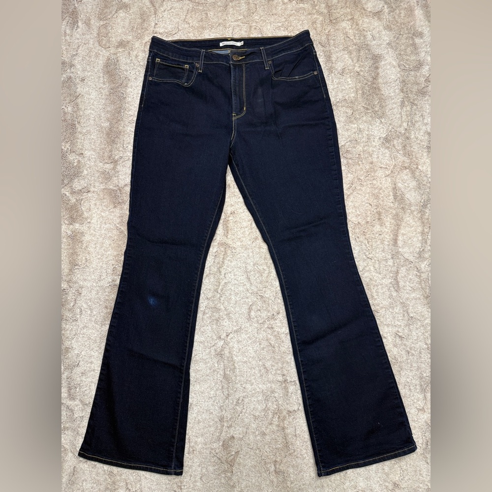 Levi's Women's 725 Dark Blue High Rise Bootcut Jeans
